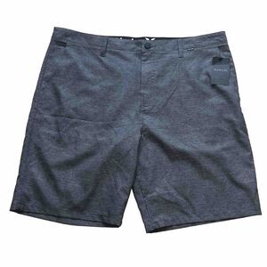 Hurley Benton Walkshort Men's Size 38‎ Hybrid Quick Dry Grey Pinstripe NEW